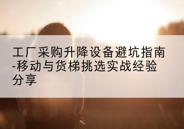 澜沧移动式升降机怎么选-工厂采购升降设备避坑指南-移动与货梯挑选实战经验分享